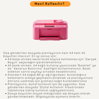 12 Aylık Hedefler ve Mevsime Özel Yapılacaklar Listeleri