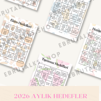 12 Aylık Hedefler ve Mevsime Özel Yapılacaklar Listeleri
