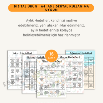 12 Aylık Hedefler ve Mevsime Özel Yapılacaklar Listeleri