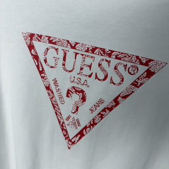 Guess Pamuklu Tshirt (beyaz)