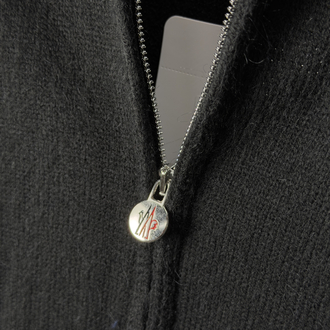 Moncler Tam Fermuarlı Triko (siyah)