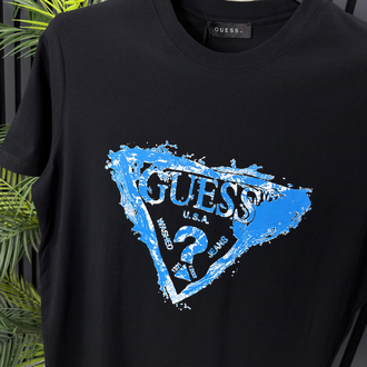 Guess Pamuklu Tshirt (siyah)