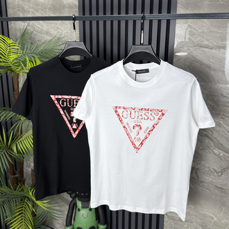 Guess Pamuklu Tshirt (beyaz)