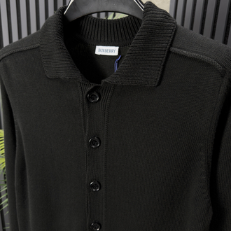 Burberry Düğmeli Premium Triko Hırka (siyah)