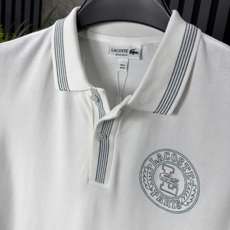 Lacoste Pike Kumaş Polo Yaka (beyaz)