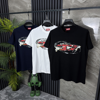 Diesel Pamuklu Tshirt (siyah)