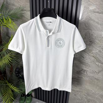 Lacoste Pike Kumaş Polo Yaka (beyaz)
