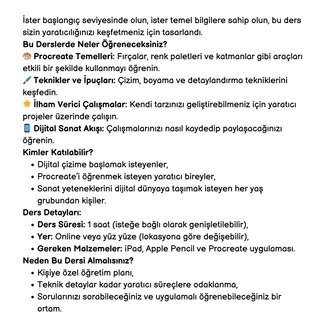 Procreate ile Çizim Dersi