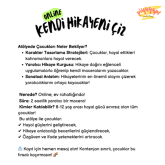 Kendi Hikayeni Çiz! 23 Mart 2025 17:00