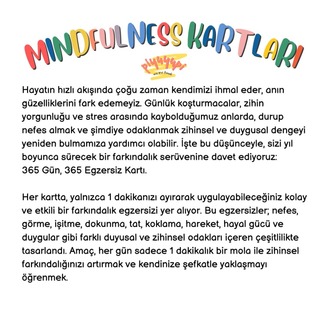 Bilinçli Farkındalık (mindfulness) Kartları 