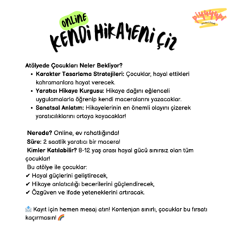 20 NİSAN 2025 "KENDİ HİKAYENİ ÇİZ" 
