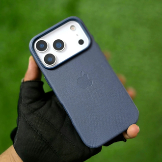 iPhone TechWoven Dokuma Case Lacivert