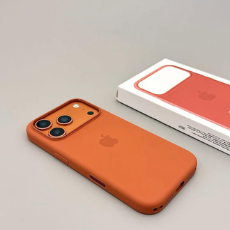 iPhone MagSafe Animasyonlu Orjinal Silicon Case Turuncu