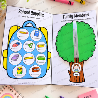My English Booklet Printable | ESL Activities for Kids