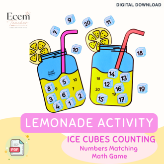 Lemonade Number Matching Activity