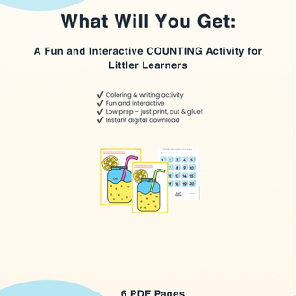 Lemonade Number Matching Activity