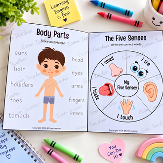 My English Booklet Printable | ESL Activities for Kids