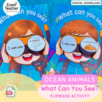 What Can You See? Interactive Craft | Ocean Animals PDF