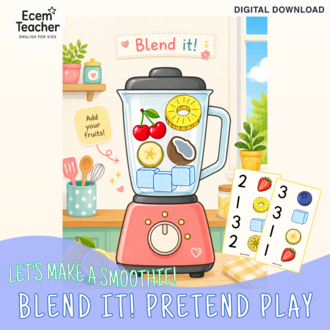 3D Blend it! Pretend Play Counting Activity