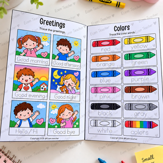 My English Booklet Printable | ESL Activities for Kids