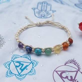 Echo Zen Craft – Çakra Dengeleyici El Örgüsü Doğal Taş Bileklik