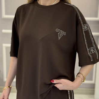 Guess taşlı şeritli takım
