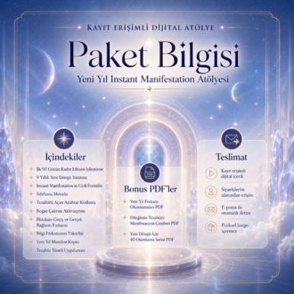 Yeni Yıl Instant Manifestation – Kayıt Erişimli Dijital Atölye