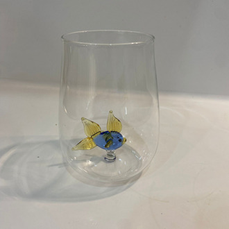 Isıya dayanıklı japon balık figürlü330 ml bardak