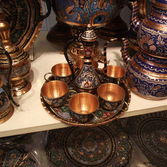 Saf bakır zemzem seti