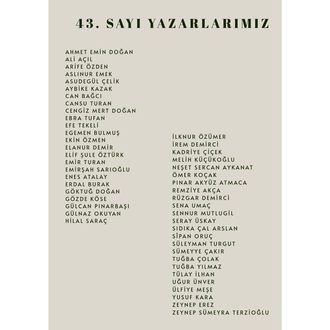 Numara doksan 43. Sayı
