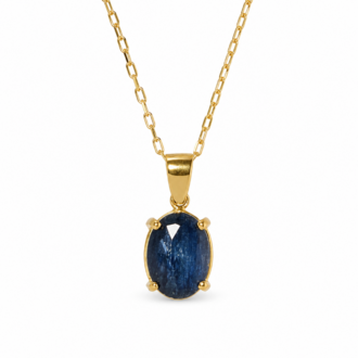 Dark Blue Kyanite | Doğal Taşlı Kolye