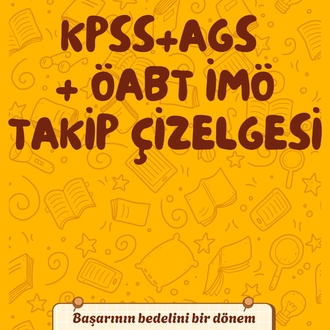 ÖABT İLKÖĞRETİM MATEMATİK ÖĞRETMENLİĞİ +KPSS + AGS TAKİP ÇİZELGESİ 