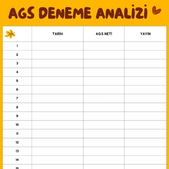 DİJİTAL KPSS+ AGS TAKİP ÇİZELGESİ 