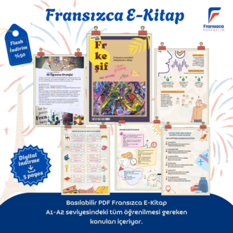 Fransızca A1-A2 Ders Kitabı | Yeni Başlayanlar için Kolay ve Etkili Dil Rehberi
