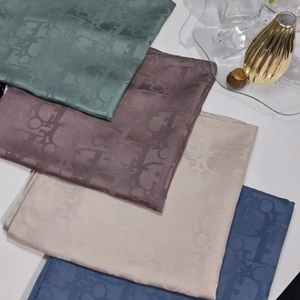 Dior jakar eşarp (indigo mavi)