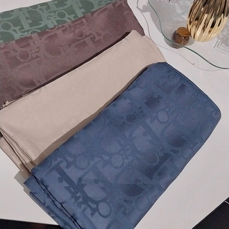 Dior jakar eşarp (indigo mavi)