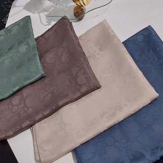 Dior jakar eşarp (indigo mavi)
