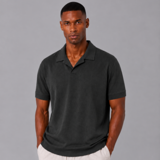 Essential Polo Yaka Örme T-Shirt