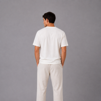 Oversize Düz Beyaz T-Shirt