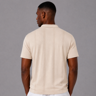 Polo Yaka Fermuarlı Triko T-Shirt