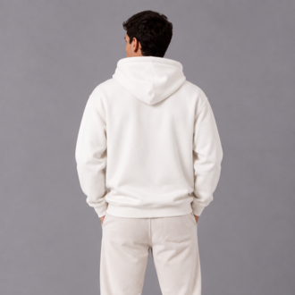 Basic Kapüşonlu Sweatshirt - Beyaz