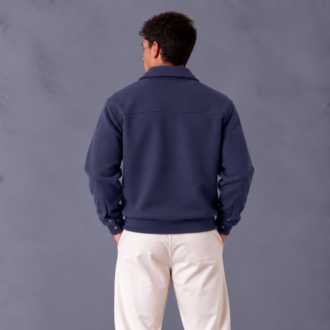 Premium Cepli Bomber Ceket - Lacivert