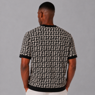 F Desenli Triko T-Shirt