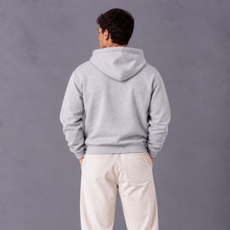 Basic Kapüşonlu Sweatshirt - Gri