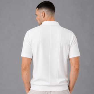 Essential Polo Yaka Örme T-Shirt