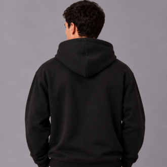 Basic Kapüşonlu Sweatshirt - Siyah