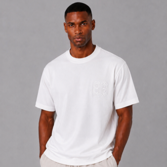 Kabartma Logo Detaylı T-Shirt