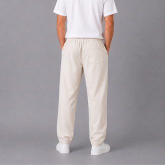 Bej Relax Baggy Pantolon