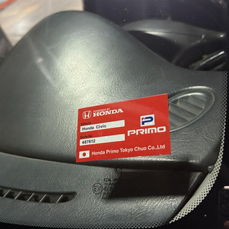 Honda cam etiket