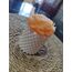 Turuncu Gül bubble mum 